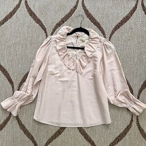 Downeast blouse with ruffles